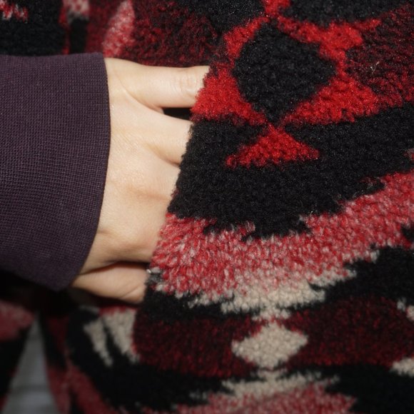 Vintage 90s Southwestern Sherpa Jacket - Picture 4 of 8